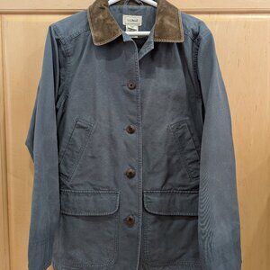 LL Bean Chore Coat/Field Jacket Womens Blue Small
